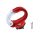 Hook for shopping for bike / scooter aluminum FS365-006 red white T