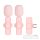 Wireless lavalier microphone Type C double (2 in set) K1 pink