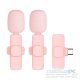 Wireless lavalier microphone Type C double (2 in set) K1 pink