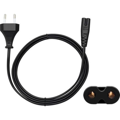 Power cable for radio (2pin) 1,5 m black