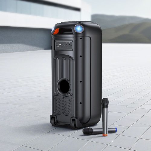 HOCO speaker bluetooth + 2 x wireless microphones HA13 Max black