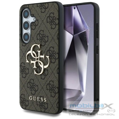 GUESS case for SAMSUNG S25 GUHCS25S4GMGBR (4G PU Big Logo) brown