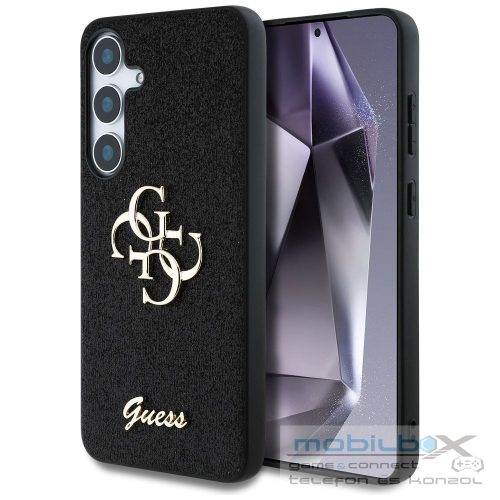 GUESS case for SAMSUNG S25 GUHCS25SHG4SGK (Fixed Glitter Big 4G) black