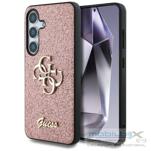 GUESS case for SAMSUNG S25 GUHCS25SHG4SGP (Fixed Glitter Big 4G) pink