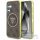 GUESS case for SAMSUNG S25 GUHMS25SHG4PRTGW (Magnetic IML Metal Glitter 4G Circle Triangle) brown