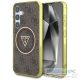 GUESS case for SAMSUNG S25 GUHMS25SHG4PRTGW (Magnetic IML Metal Glitter 4G Circle Triangle) brown