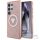 GUESS case for SAMSUNG S25 Ultra GUHMS25LHG4PRTGP (Magnetic IML Metal Glitter 4G Circle Triangle) pink