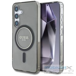  GUESS case for SAMSUNG S25 GUHMS25SHFGEREK (Magnetic IML Glitter Circle) black
