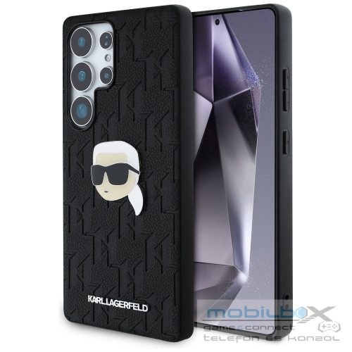 KARL LAGERFELD case for SAMSUNG S25 Ultra KLHCS25LPGKLKIPK (PU Monogram K. Head Pin) black