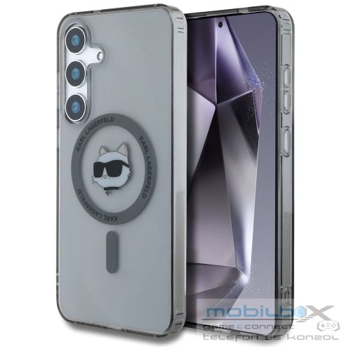 KARL LAGERFELD case for SAMSUNG S25 Plus KLHMS25MHLSCHK (Magnetic IML Metal Choupette Head) black