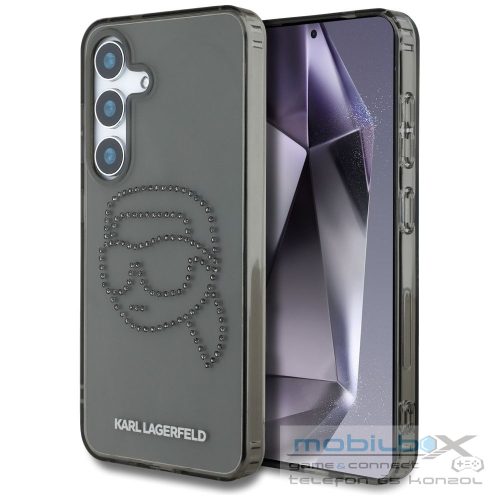KARL LAGERFELD case for SAMSUNG S25 KLHCS25SHKHDCELK (IML Rhinestones K Head) black