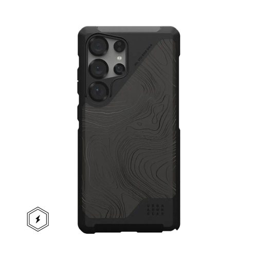 UAG Urban Armor Gear case METROPOLIS LT MAGNET with built-in magnet for SAMSUNG S25 Ultra 5G topography black