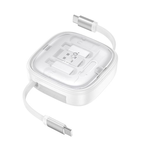 HOCO cable All-in-one retractable charging data cable set PD 3A 60W U140 0,95 m white