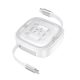 HOCO cable All-in-one retractable charging data cable set PD 3A 60W U140 0,95 m white