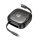 HOCO cable All-in-one retractable charging data cable set PD 3A 60W U140 0,95 m black