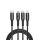 WiWU - Starlink Series Data Cable Wi-046E 3w1 USB C to USB C, Micro USB, Lightning 60W 1m - black