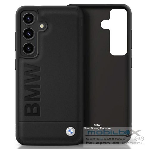 BMW case for SAMSUNG S25 BMHCS25SSLLBK (Sign Leather Hot Stamp Logo) black
