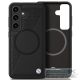 BMW case for SAMSUNG S25 compatible MagSafe BMHMS25S23RTPK (Sign Leather Half Textured and Circle) black