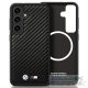BMW case for SAMSUNG S25 Plus compatible MagSafe BMHMS25M24PUCILK (PU Carbon Metal Logos) black