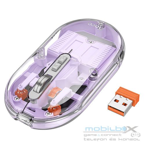 HOCO computer wireless mouse dual-mode SILENT 2,4G 1600 dpi GM35 romantic purple
