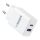 VEGER travel charger USB A + Type C PD QC3.0 3.25A 65W TCE650 white