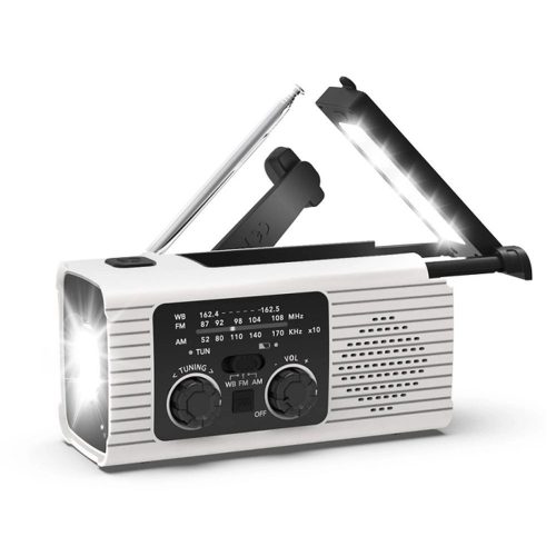 PRISTAR radio FM with flashlight 4000 mAh YX318 white