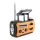 PRISTAR radio FM with flashlight 4000 mAh YX328 orange