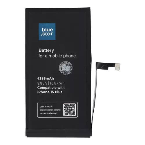 Battery for iPhone 15 PLUS 4383 mAh Blue Star HQ