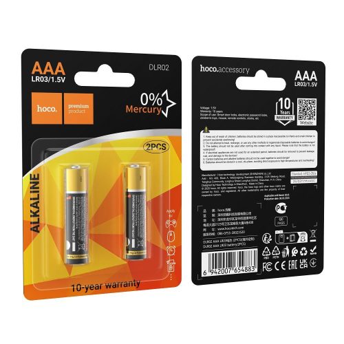 Battery R3 (AAA) Hoco DLR02 2 pcs