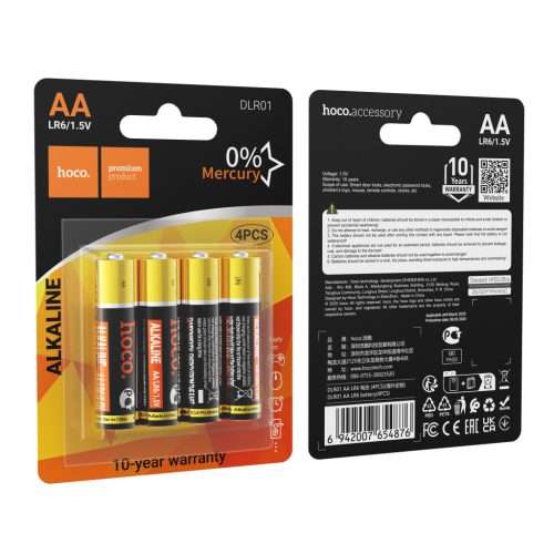 Bbattery R6 (AA) Hoco DLR01 4 pcs