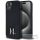 KARL LAGERFELD case for IPHONE 15 compatible with MagSafe KLHMP15SSCMKMPCK (Silicone Initial Metal Logo) black