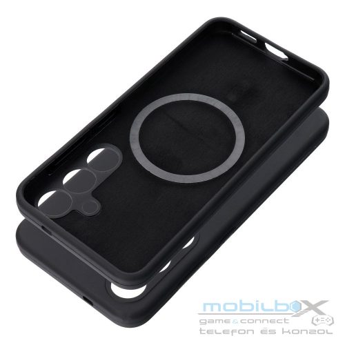 Case SILICONE 2mm for SAMSUNG S25 compatible with MagSafe black