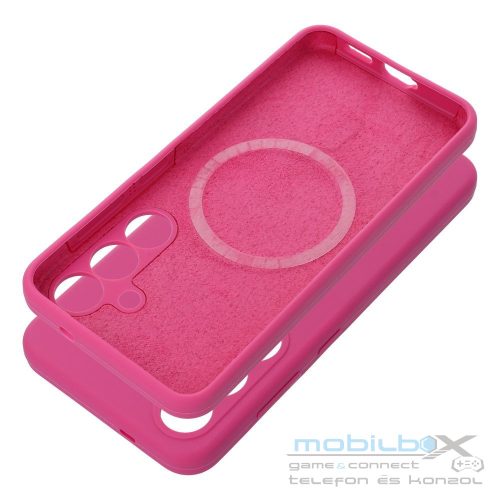 Case SILICONE 2mm for SAMSUNG S25 compatible with MagSafe pink