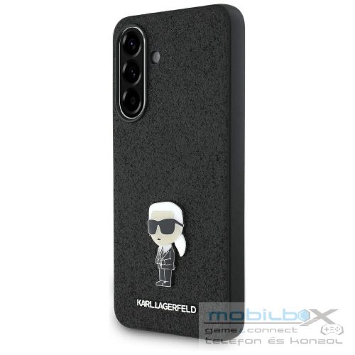 KARL LAGERFELD case for SAMSUNG A36 KLHCSA36GKNPSK (Fixed Glitter W/ Ikonik Metal Pin) black