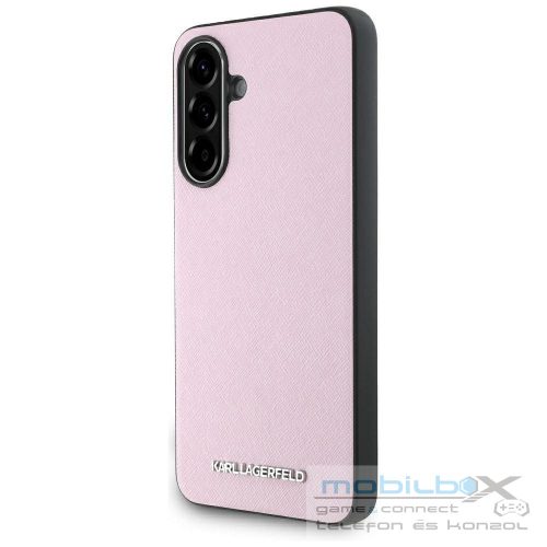 KARL LAGERFELD case for SAMSUNG A56 KLHCSA56PSAFWMCP (Saffiano Metal logo) pink