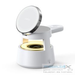   DUZZONA W23 5-in-1 Magnetic Wireless Charging Station with Bluetooth Speaker