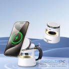 DUZZONA W23 5-in-1 Magnetic Wireless Charging Station with Bluetooth Speaker