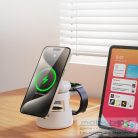 DUZZONA W23 5-in-1 Magnetic Wireless Charging Station with Bluetooth Speaker