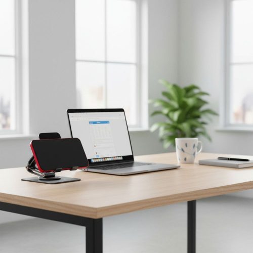 Desk holder for phone / tablet foldable Forcell F-Grip Fold Stand 2 360 gray