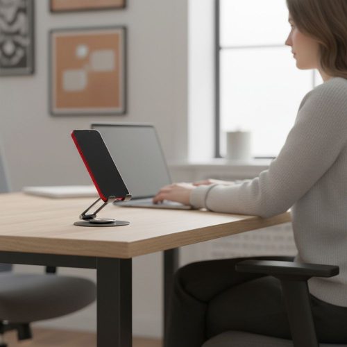 Desk holder for phone / tablet foldable Forcell F-Grip Fold Stand 3 360 gray