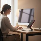 Desk holder for phone / tablet foldable Forcell F-Grip Fold Stand 3 360 gray