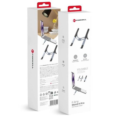 Desk holder for laptop / tablet foldable Forcell F-Grip Fold Stand H Pro gray