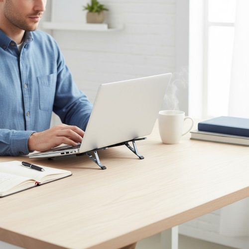 Desk holder for laptop / tablet foldable Forcell F-Grip Fold Stand H Pro gray