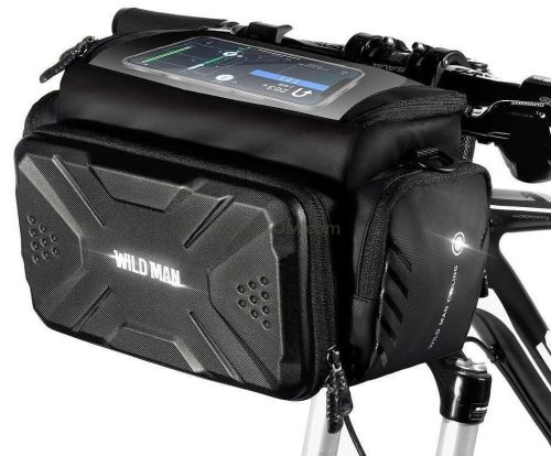 WILDMAN traveling bag for bike handlebars with zipper 4L GS6 black