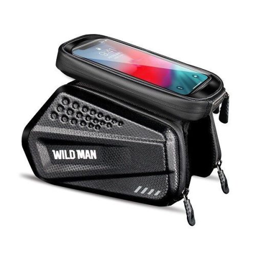 WILDMAN traveling bag for bike frame with zipper 1,2L (4"-7") ES6 black