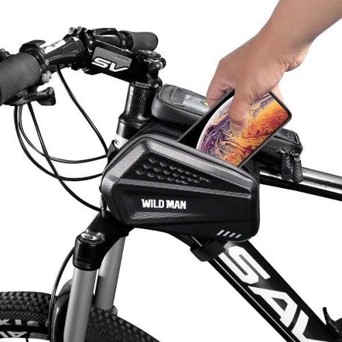 WILDMAN traveling bag for bike frame with zipper 1,2L (4"-7") ES6 black