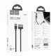 Cable USB C to Mag3 Hoco 5A 140W magnetic 1,8 m U141 black
