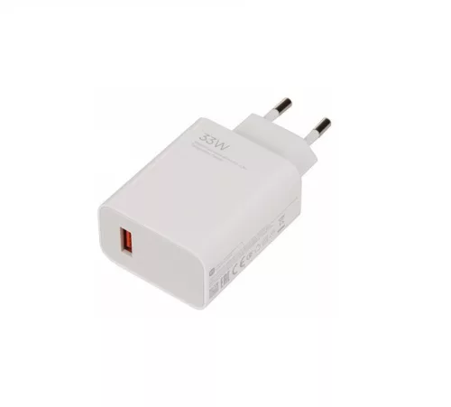 XIAOMI original charger USB A QC3.0 3A 33W MDY-16-EF white bulk