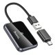 Wireless CarPlay adapter Hoco USB A / USB C HU1 black