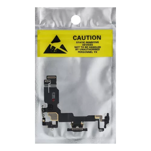 Charging flex USB for IPHONE 15 black (pulled)